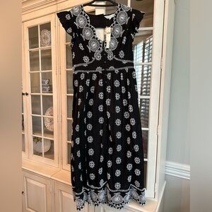 Anthropologie Ranna Gill eyelet midi dress M